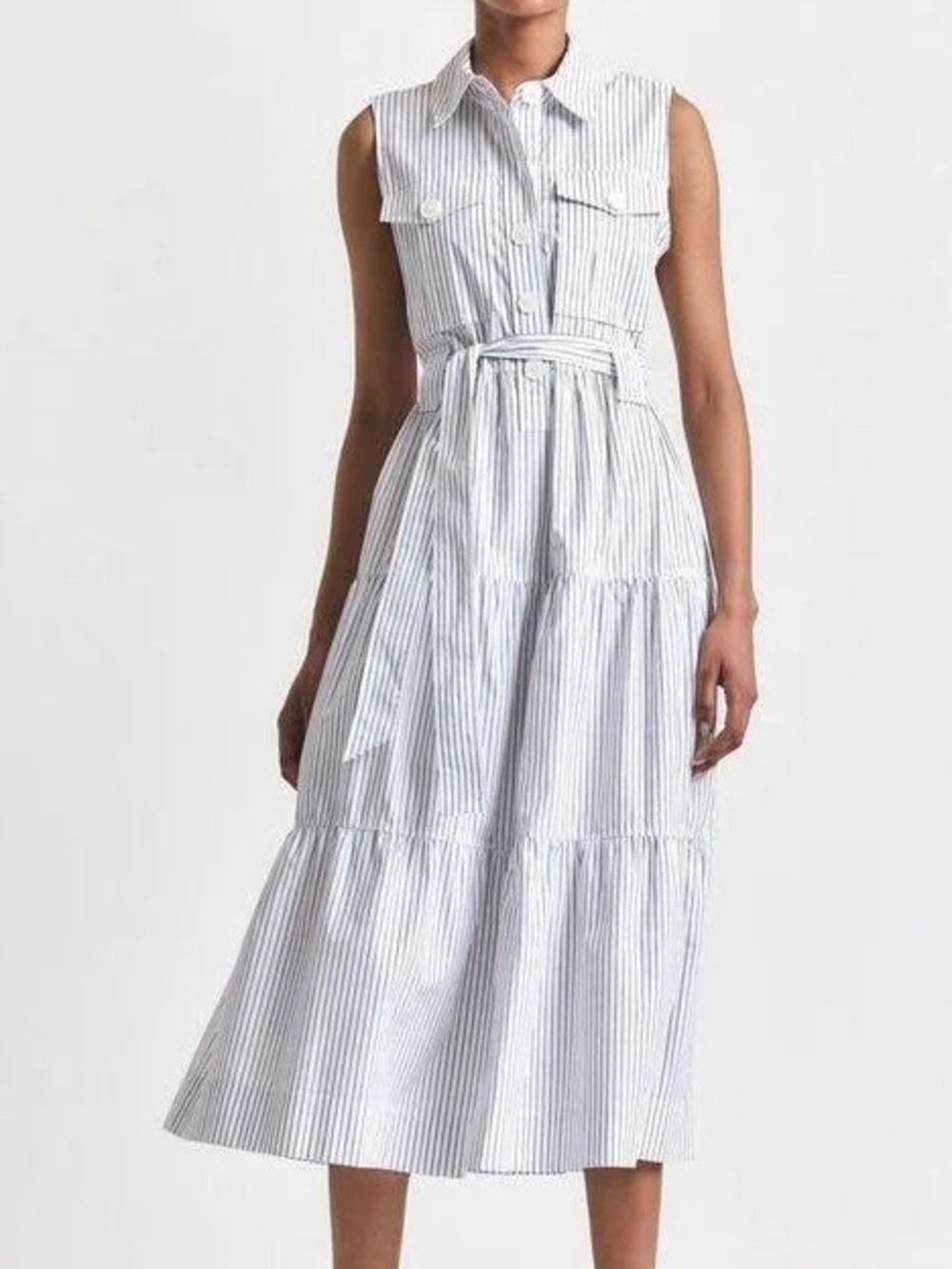NWT Derek Lam 10 Crosby Florence Dress, striped, size 10